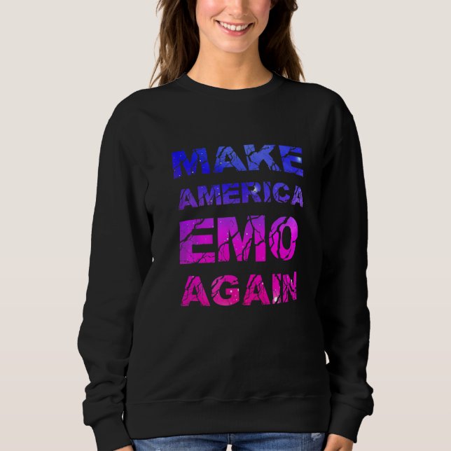 Make America Emo Again  Pastel Goth T Shirt (Framsida)