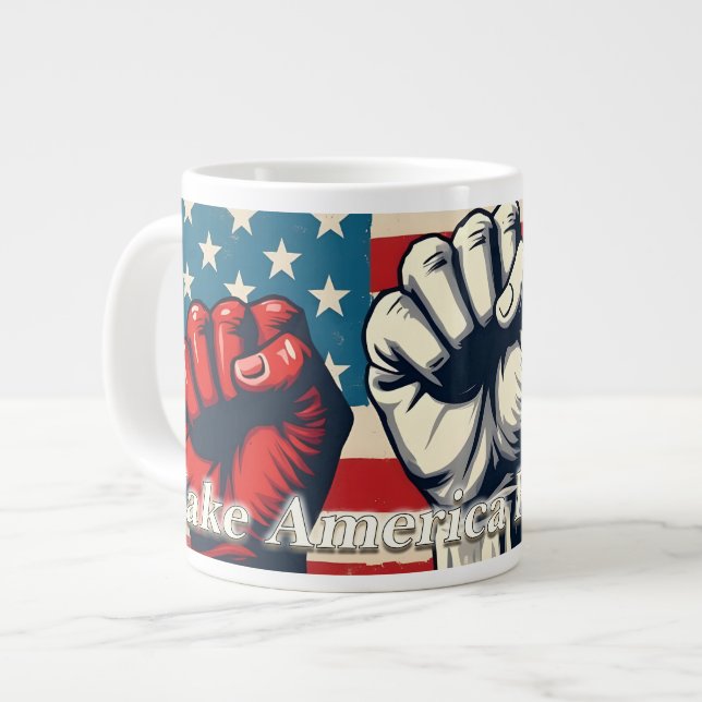 Make America Free Again Konstverk Jumbo Mugg (Framsida vänster)