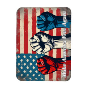 Make America Free Again Konstverk Magnet