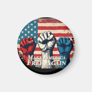 Make America Free Again Konstverk Magnet