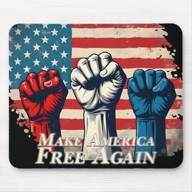 Make America Free Again Konstverk Musmatta (Framsidan)