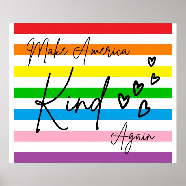 Make America Kind Again Poster (Framsidan)