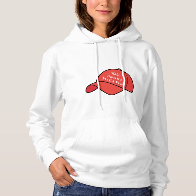 Make America MAGA Free Hoodie T Shirt (Framsida)