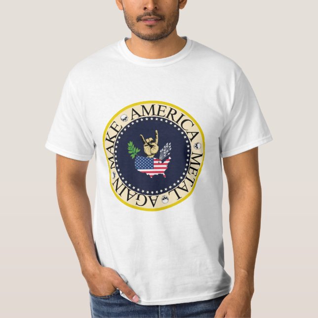 MAKE AMERICA METAL AGAIN T SHIRT (Framsida)