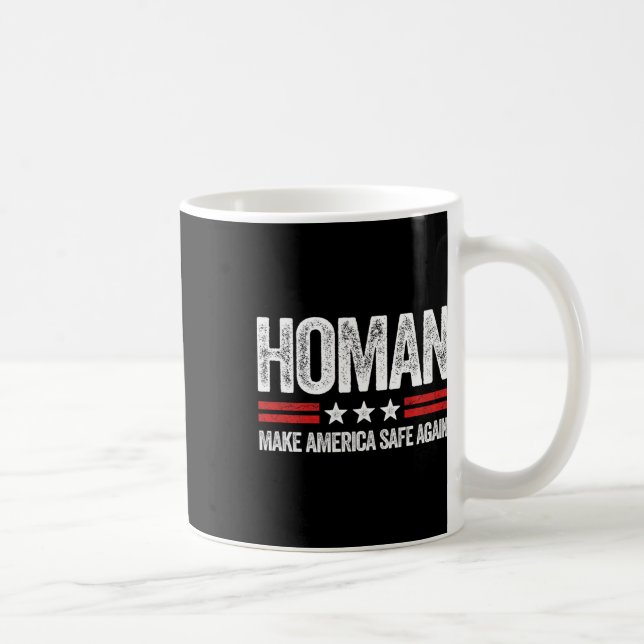 Make America Safe Again Tom Homan Funny Us Patriot Kaffemugg (Höger)