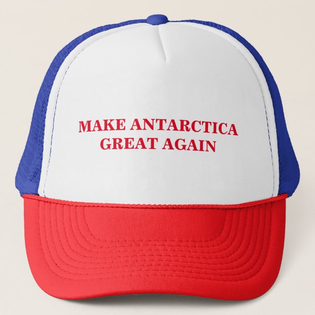 Make Antarctica Great Again Truckerkeps (Framsida)