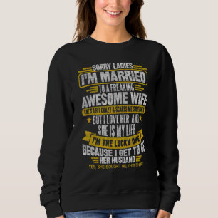 Make är ledsen att jag är gift med en häftig åsna t shirt
