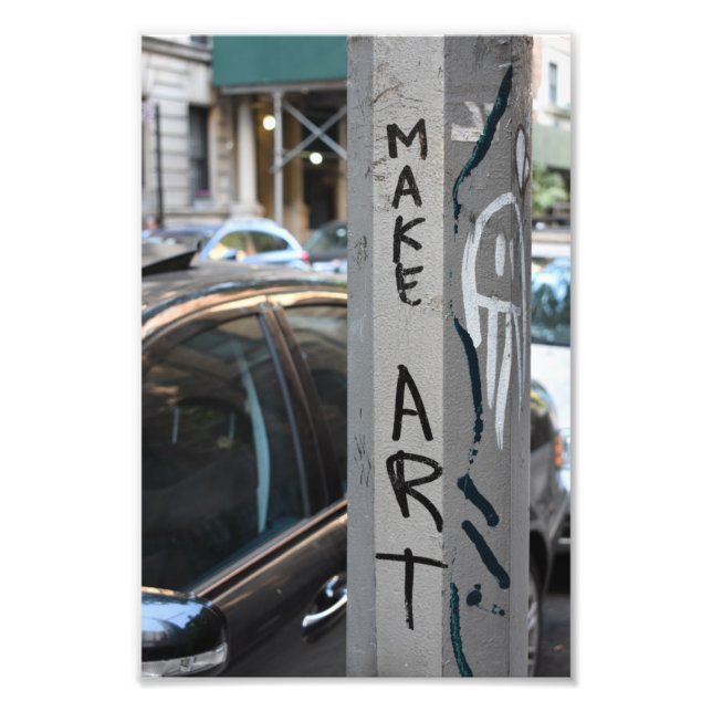MAKE ART New York Graffiti Street Photography NYC Fototryck (Framsidan)