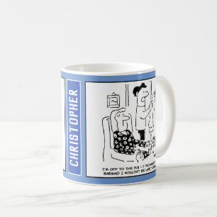 Make Av till Pub för att se Barmaid. Kaffemugg