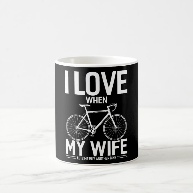 Make Bike Wife-presentpresenten för ett lustigt ci Kaffemugg (Center)