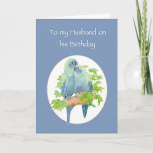 Make Birthday Cute Cuddling Parrot par Kort
