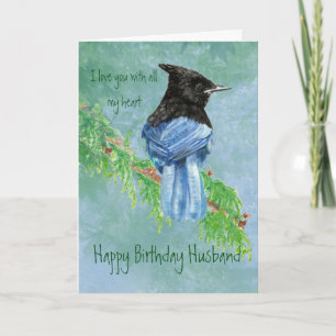 Make Birthday Kärlek my Heart Stellar Jay Bird Kort
