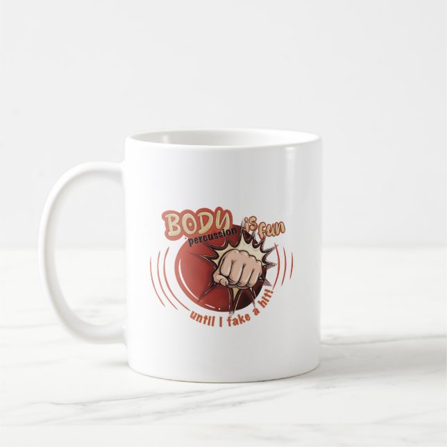 Make body percussion is fun kaffemugg (Vänster)