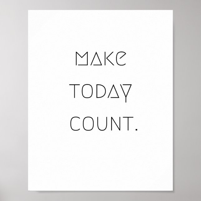 make.current.count. Poster och skriva ut (Framsidan)