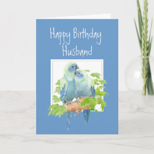 Make, Cute Romantic Parrots, Birds Kort