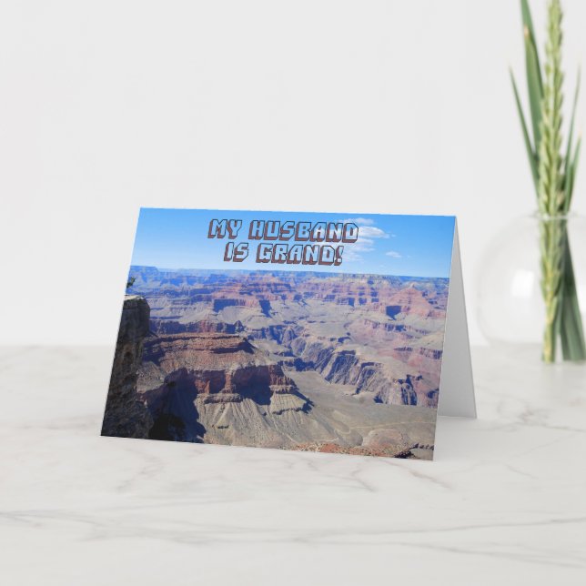Make, du är Grand, Grand Canyon Birthday Card Kort (Framsida)