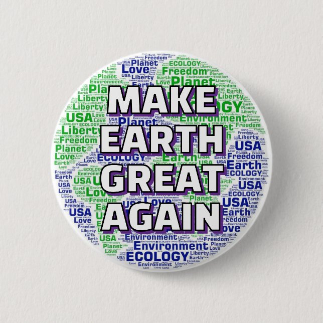 MAKE EARTH GREAT AGAIN KNAPP (Framsida)