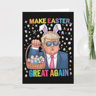 Make Easter Great Again Funny Trump Bunny Spring H Kort