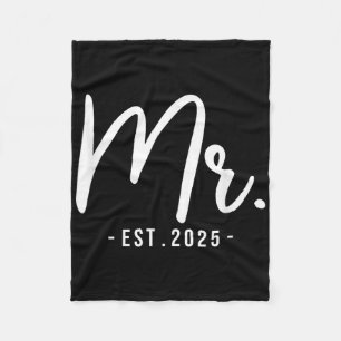 Make, Est 2025, gift Bröllop Brudens sida B Fleecefilt