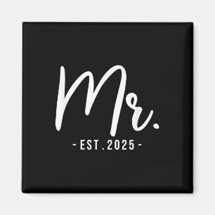 Make, Est 2025, gift Bröllop Brudens sida B Magnet
