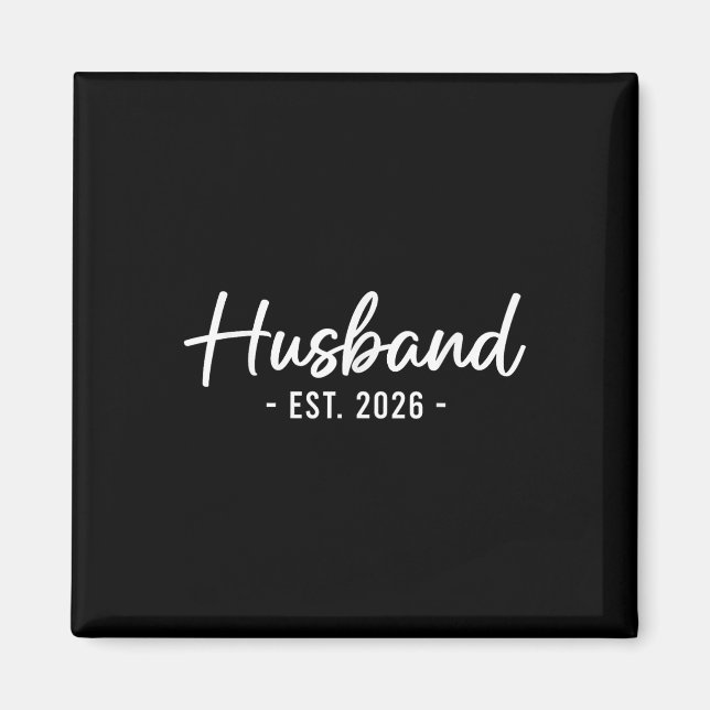 Make Est 2026 Married Honeymoon Bride Magnet (Framsidan)