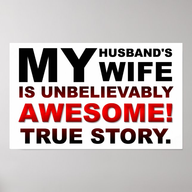 Make Fantastisk Wife Funny Poster (Framsidan)