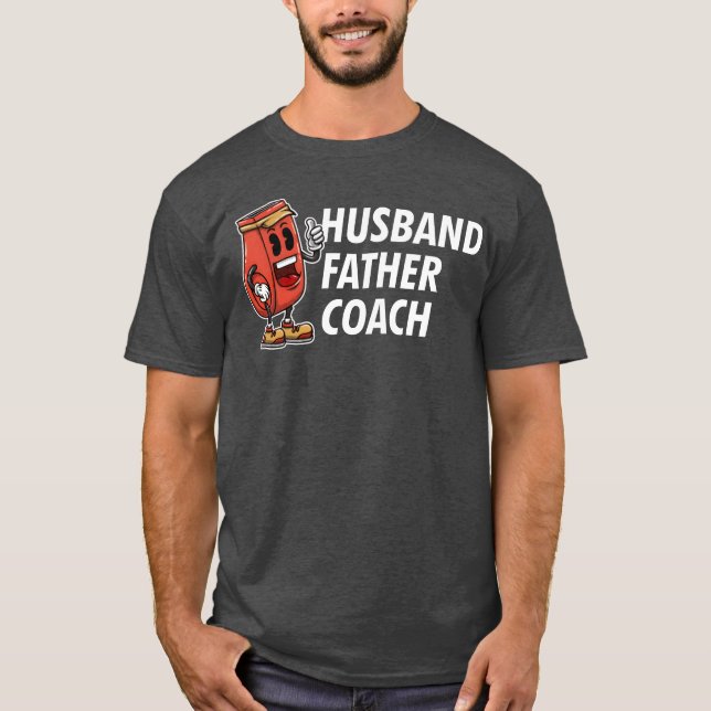 Make Far Coach Fars dag Tränar föräldrar T Shirt (Framsida)