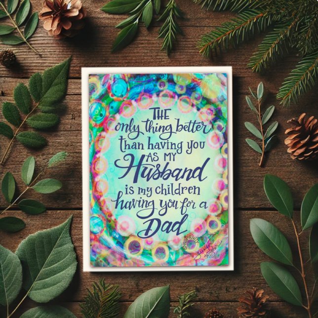 Make Far dag blåvitalitet Kort (Skapare uppladdad)