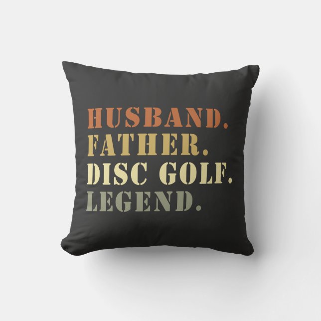 Make Far Golf Legend Frisbee Älskare Kudde (Framsida)