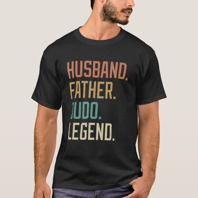 Make Far Judo Legend Fars dag födelsedag T Shirt (Framsida)