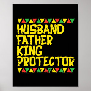 Make Far Kung Protector Kente Black African Poster