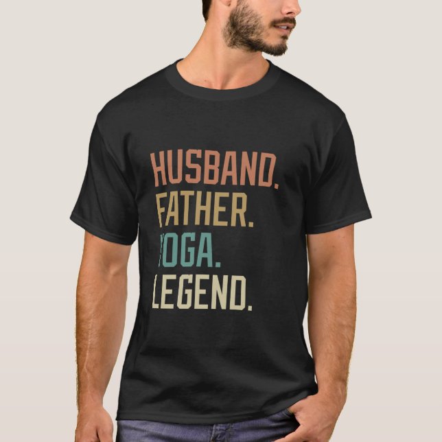 Make Far Yoga Legend Far dag födelsedag T Shirt (Framsida)