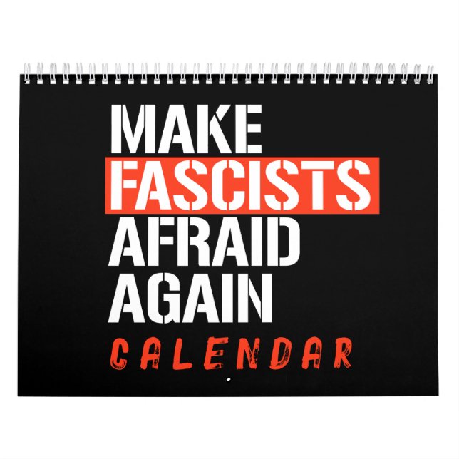 Make Fascists Afraid Again Calendar Kalender (Omslag)