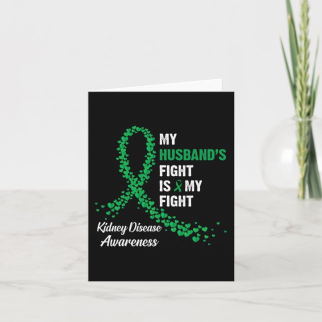 Make Fight My Fight Kidney Disease Awareness Kort (Framsida)