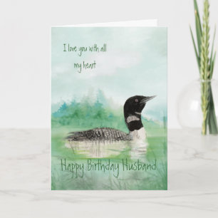 Make födelsedag Kärlek min hjärteloon Bird Art Kort