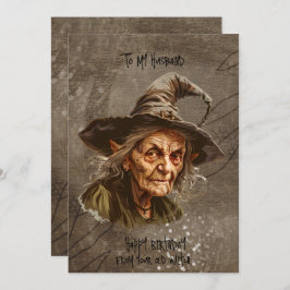 Make-födelsedagen från hans gamla häxa julkort