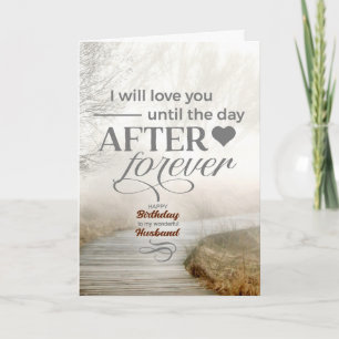 Make Foggy Coastal Väg Romantic Birthday Kort
