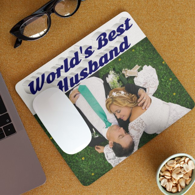 Make-foto med mörk blått text musmatta (Skapare uppladdad)