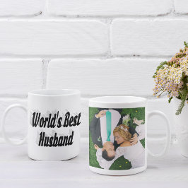 Make-foto med svart text Kaffe Mugg