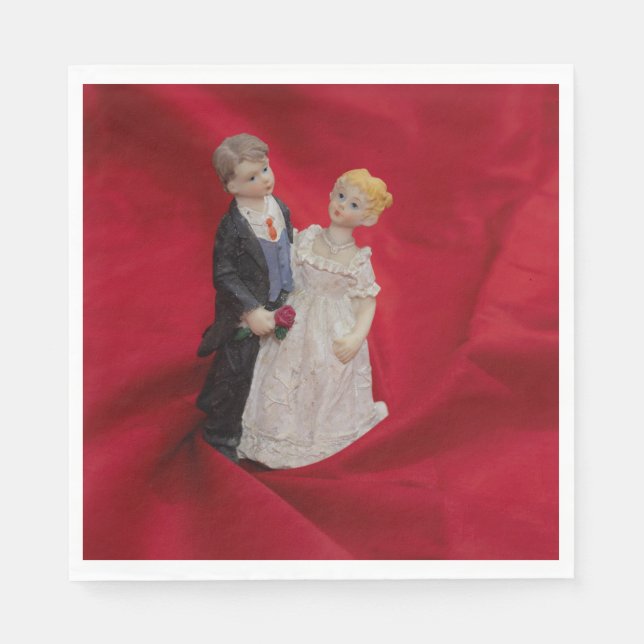 Make & Fru (bröllopsdagsfirande) Pappersservett (Framsidan)