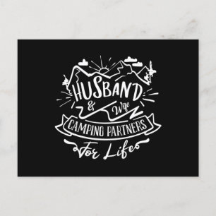make & fru campingpartner för livet vykort