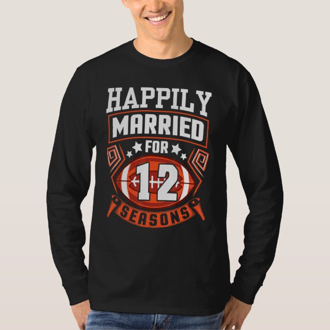 Make frun har lyckligtvis varit gift i 12 års fotb t shirt (Framsida)