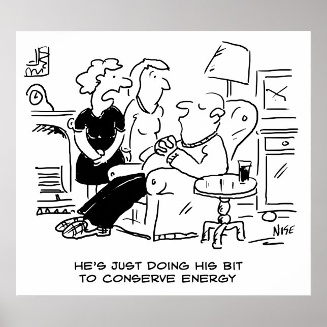 Make går över till spara Energy Poster (Framsidan)