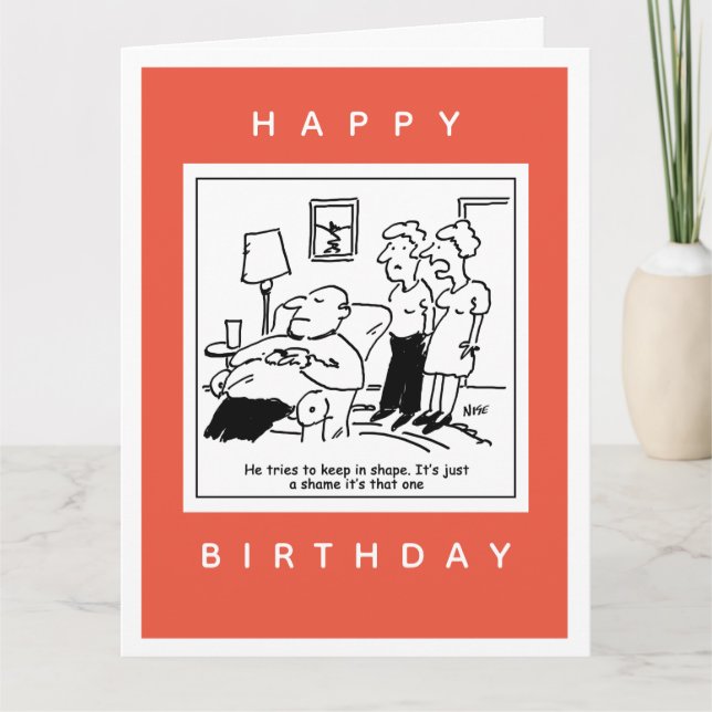 Make gillar behålla i Tecknad av form Kort (Framsida)