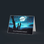 Make Glad helg-Anpassningsbarna Romantic Kort<br><div class="desc">För er make i julafton,  föreställ er en romantisk scen med ett par under ett månbelyst himmel,  parad med en aning fantasi magi för en drömmande atmosfär.</div>