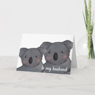 Make Grattis på födelsedagen koala-kort Kort