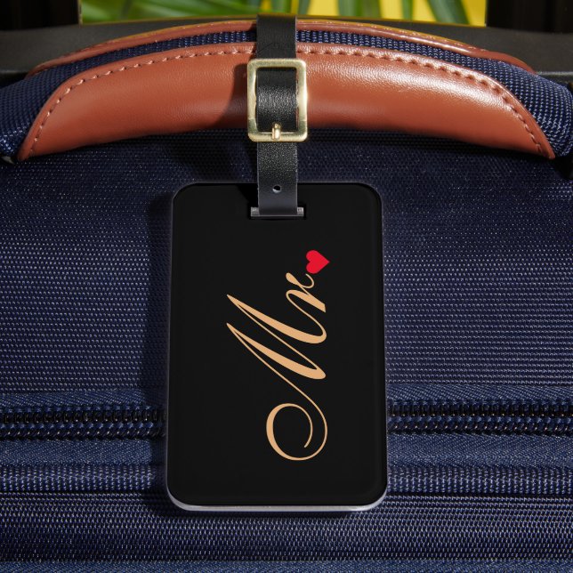 Make Groom Bröllop Par Elegant Travel Bagagebricka (Framsida Insitu 2)