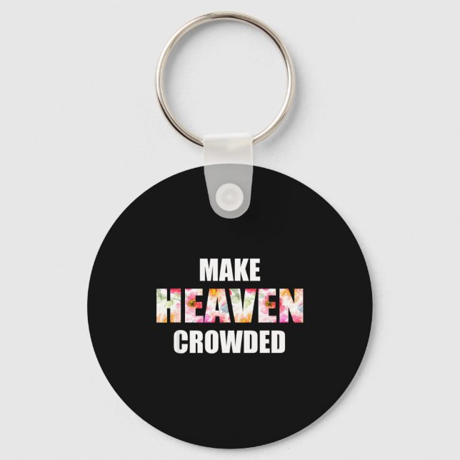 Make Heaven Crowded Floral Letter _ Christian Fait Nyckelring (Framsida)