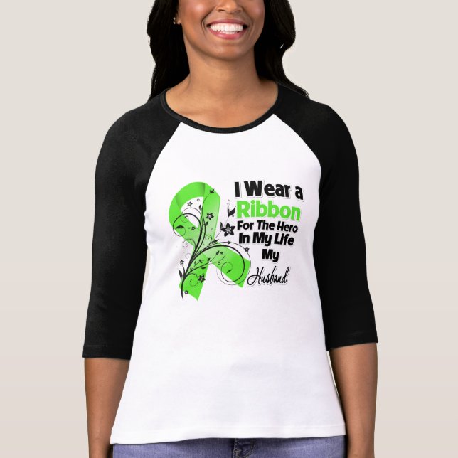 Make Hero i min livlymphoma Ribbon Tröja (Framsida)