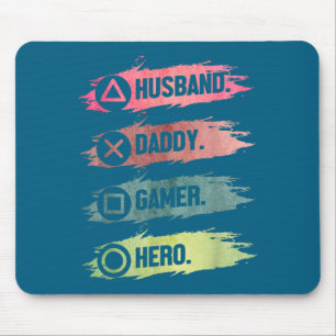 Make Hus Daddy Gamer Hjälte Speldesign Musmatta